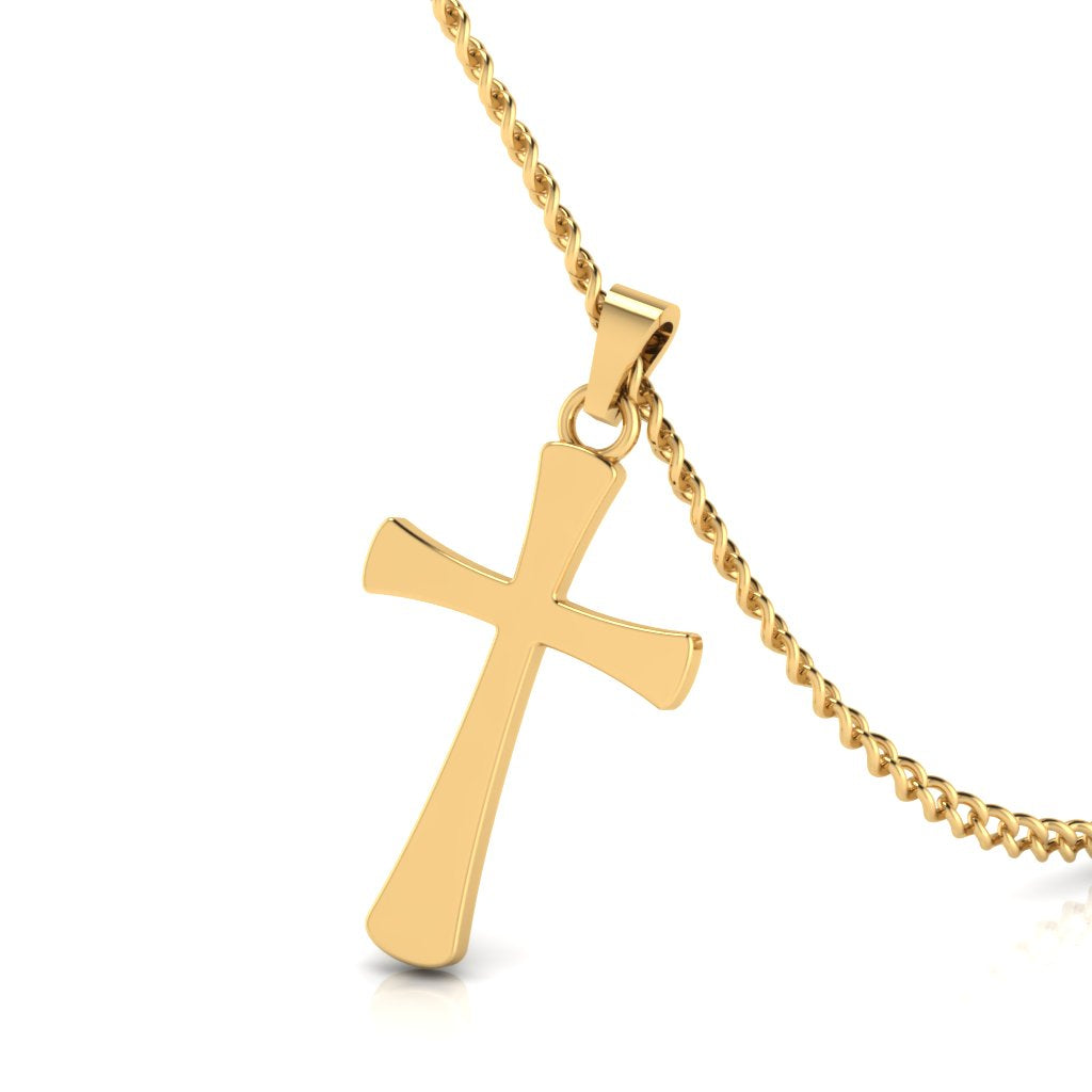 The Jesus Christ Cross Gold Pendant –