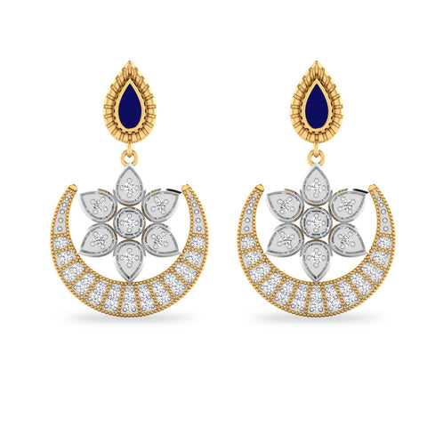Anushka Silver Chand Bali Earrings
