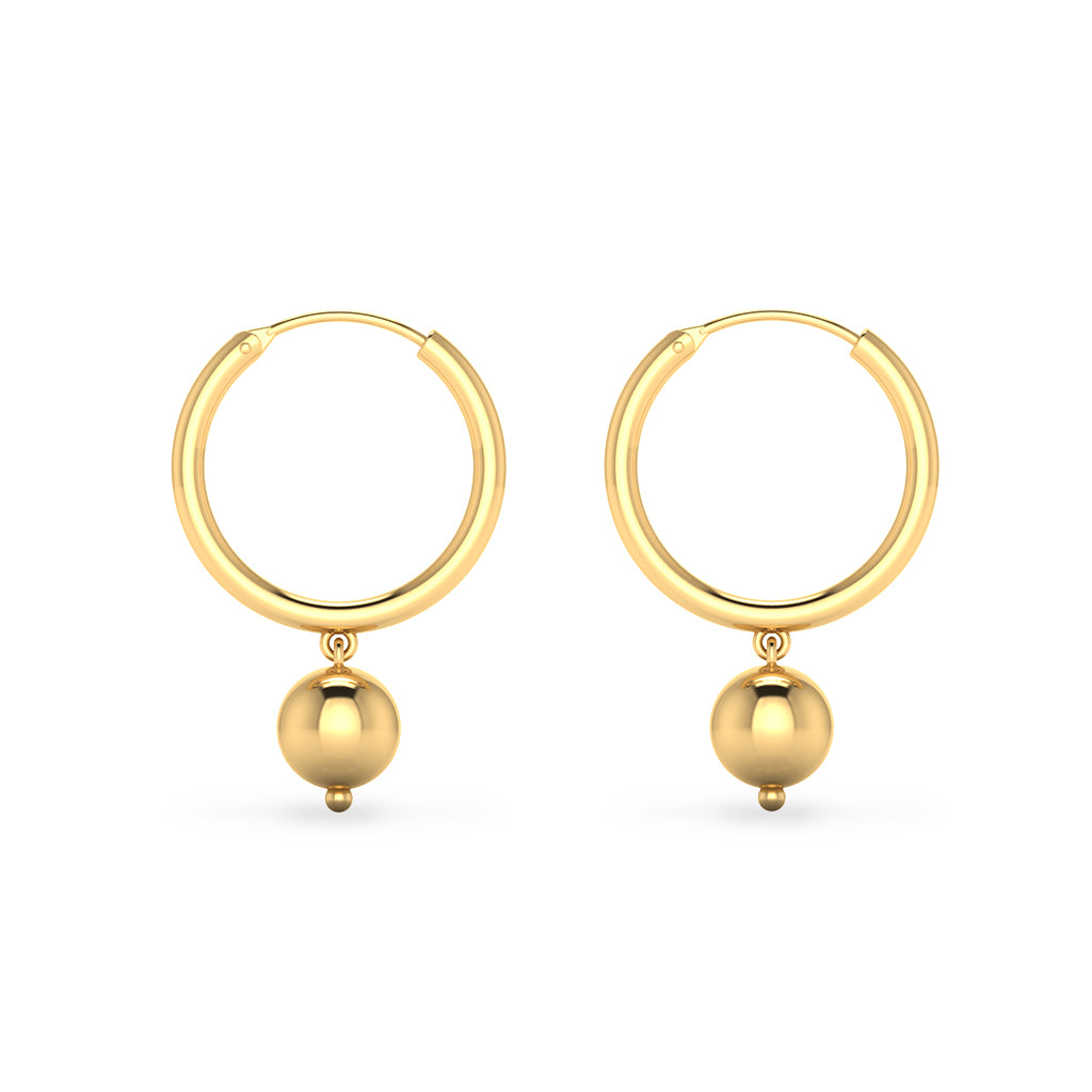 Amazon.com: Ball Hoop Earrings