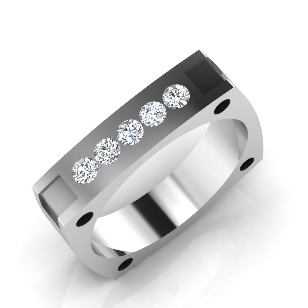 The George Diamond Men's Ring – iskiuski.com