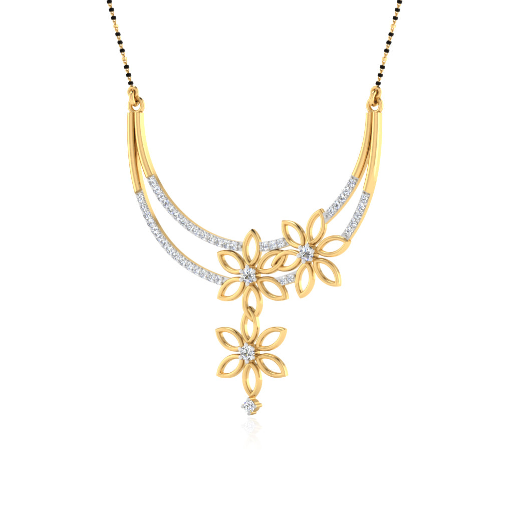 Kalyan Silver Mangalsutra with Chain –